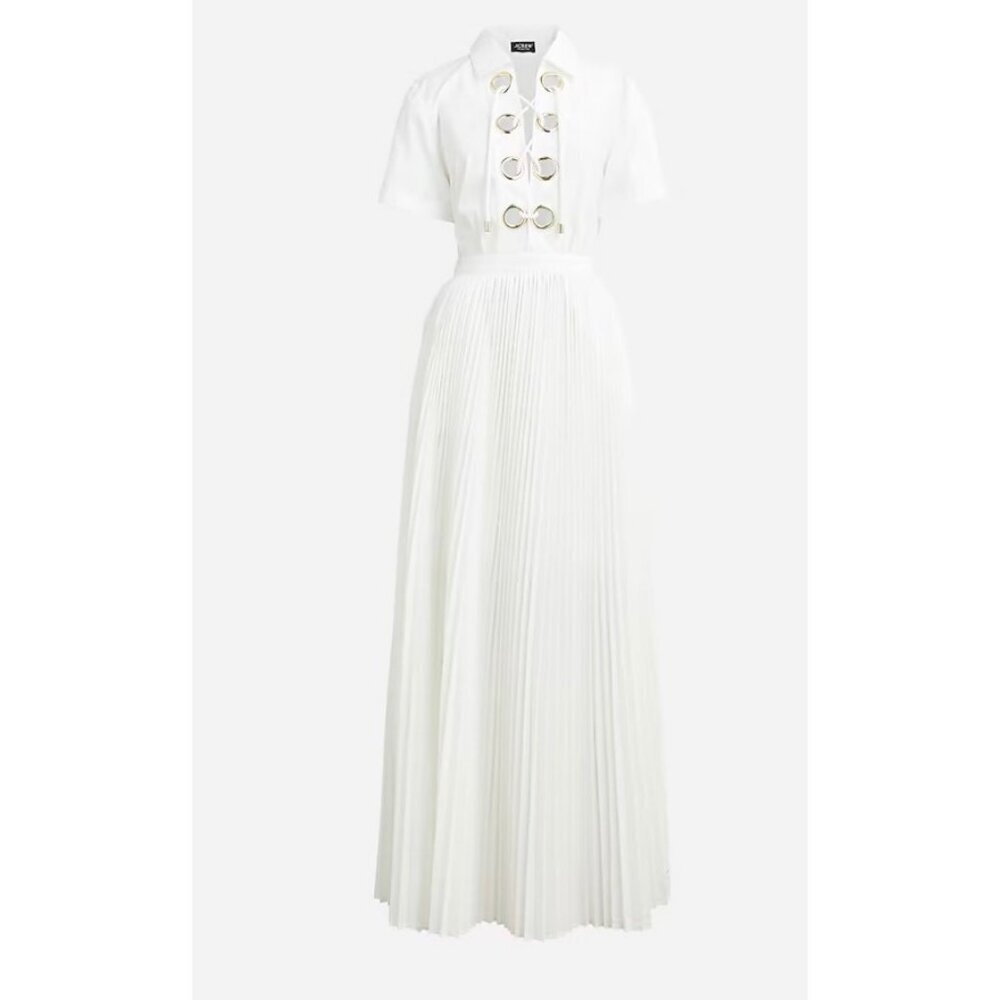 J.Crew Collection Maris dress in cotton-blend poplin White Size 4 CA691